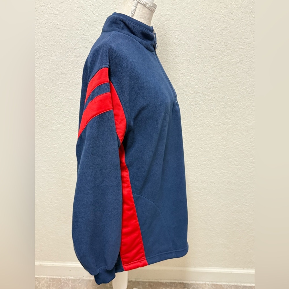 Chicago Cubs Navy and Red Men's Fleece Pullover Size - Picture 16 of 16